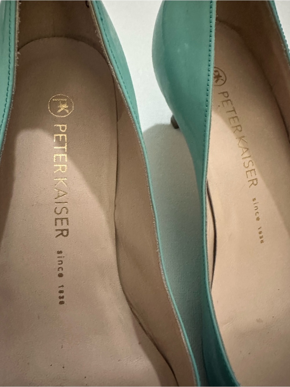 Peter Kaiser Teal Gradient Patent Pointed-Toe Pumps Party Formal Sz 8 US/5.5 UK - Picture 7 of 15